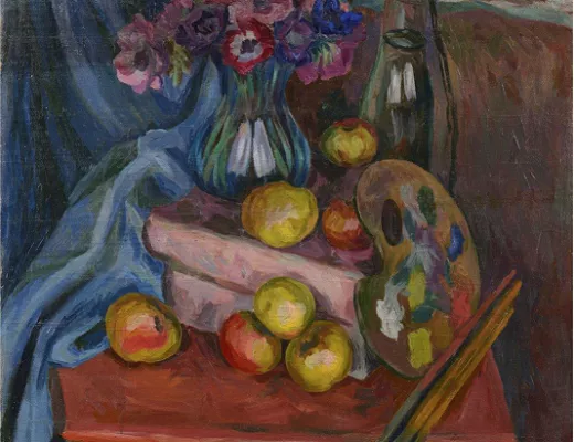 Composition aux fruits et à la palette